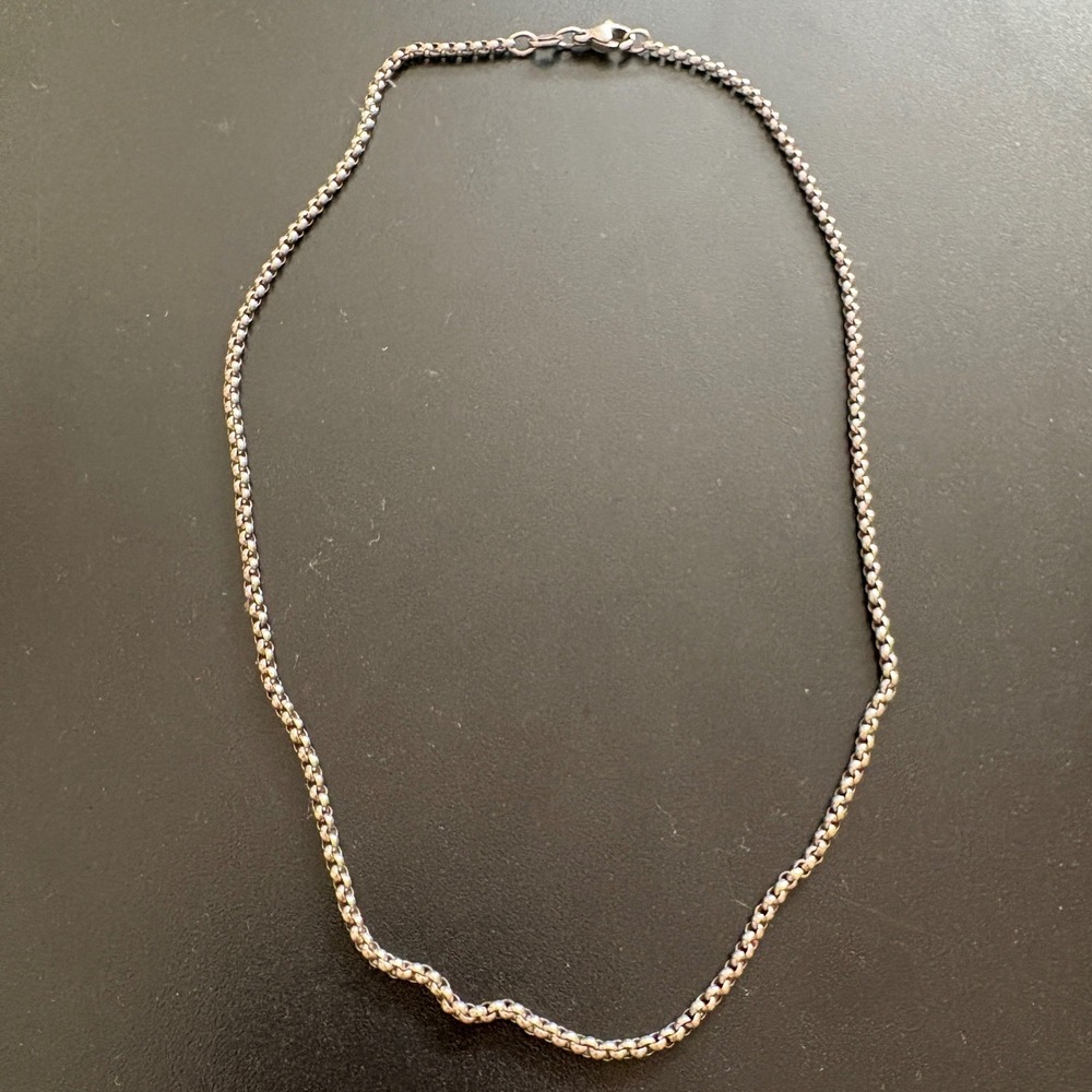 Retired James Avery 925 Sterling Silver 14" Medium Rolo Chain Necklace